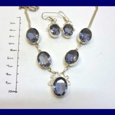 necklace..blue iolite set-